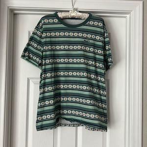 Huf Male T-Shirt Turquoise Size L Cotton